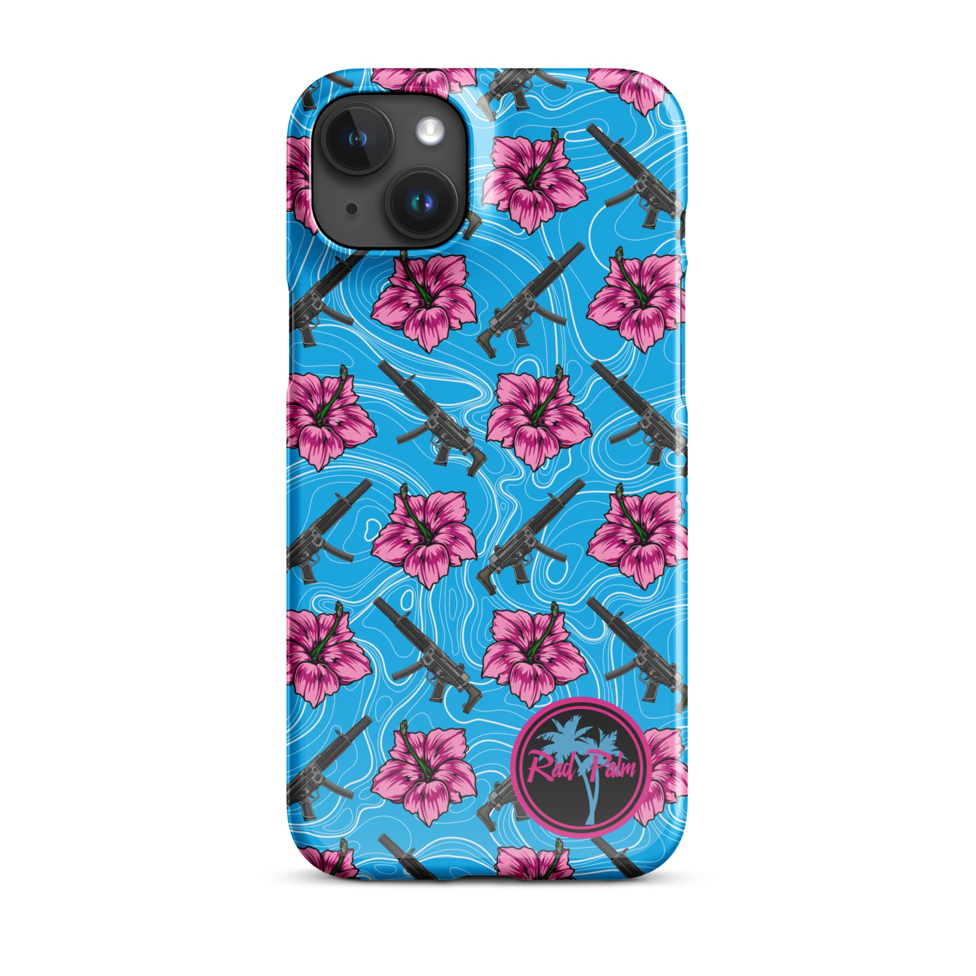 High Capacity Hibiscus Snap Case For iPhone®