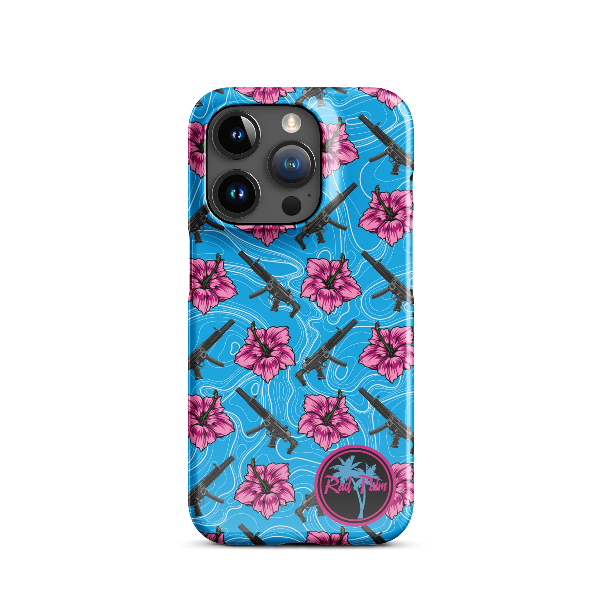 High Capacity Hibiscus Snap Case For iPhone®