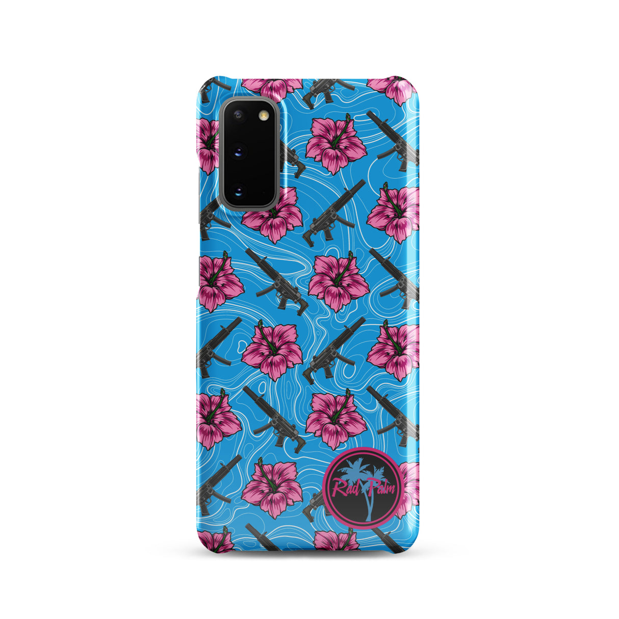 High Capacity Hibiscus Blue Snap Case For Samsung®