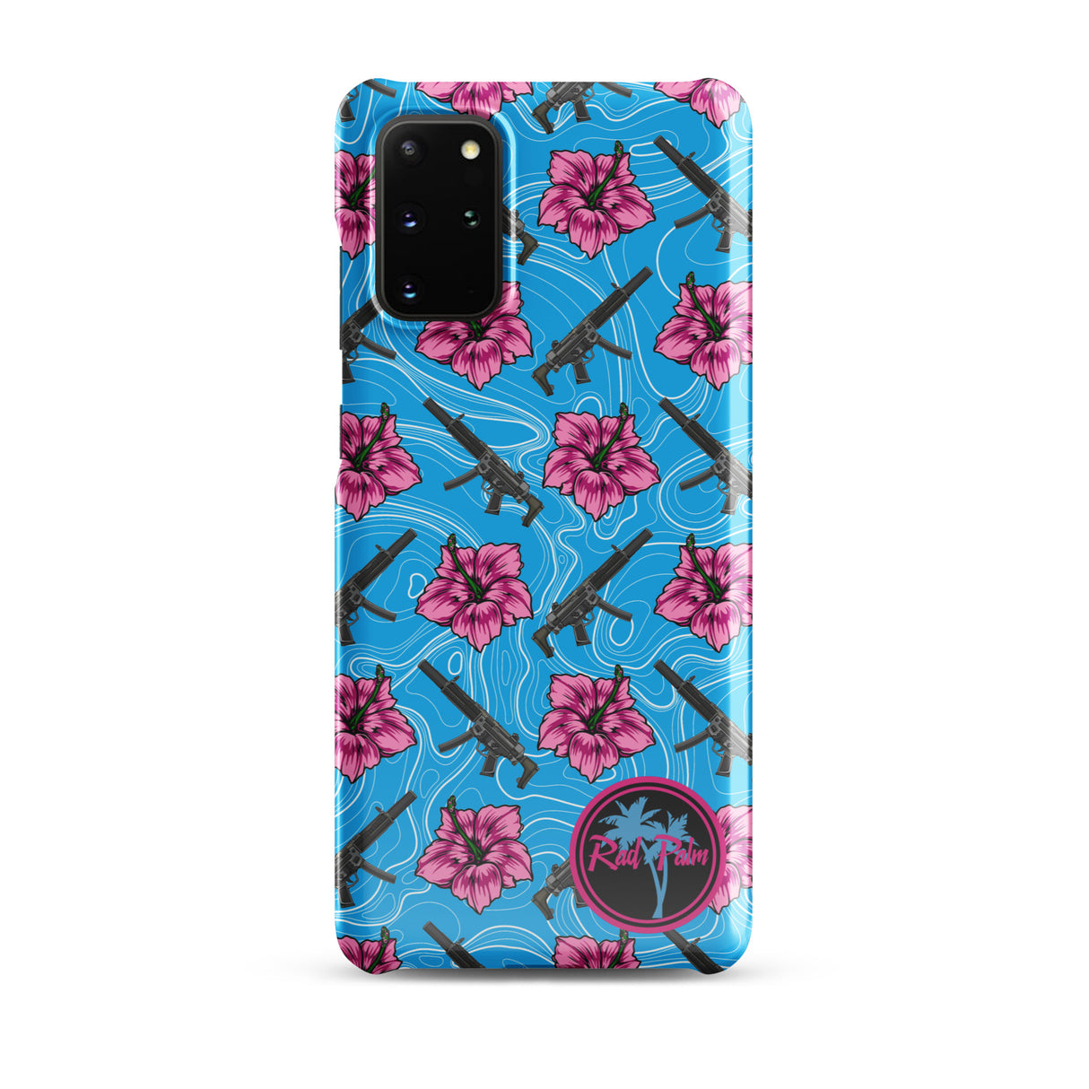 High Capacity Hibiscus Blue Snap Case For Samsung®