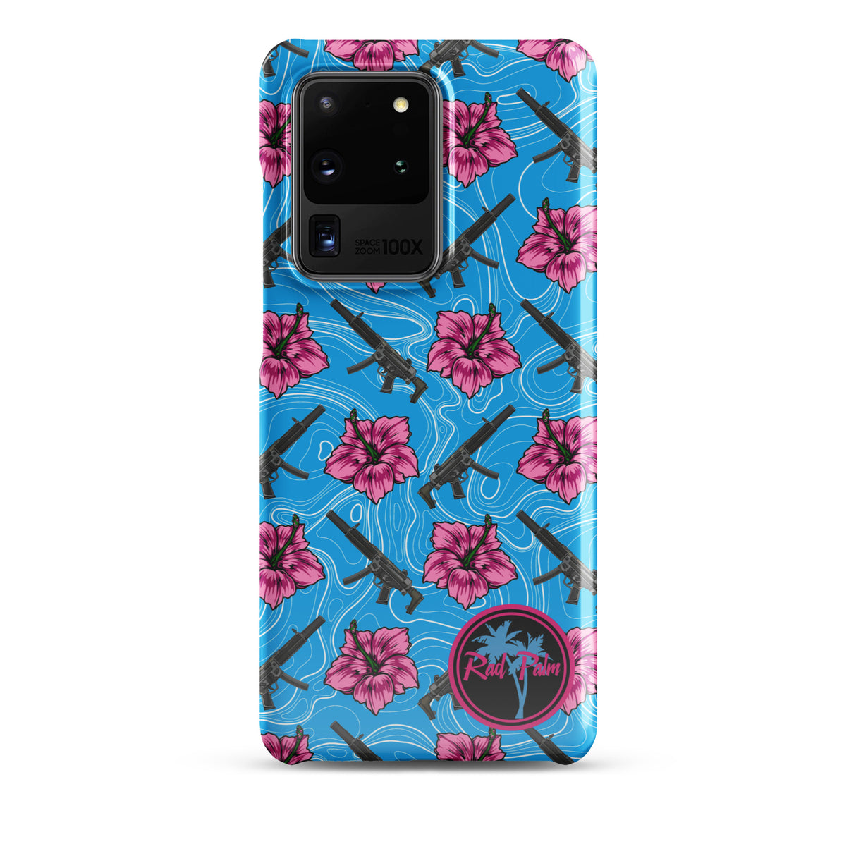 High Capacity Hibiscus Blue Snap Case For Samsung®