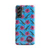 High Capacity Hibiscus Blue Snap Case For Samsung®