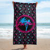 Neon Attack Beach Towel