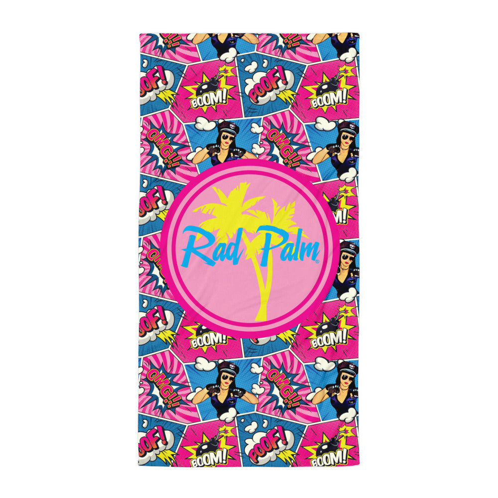 Here Comes The Boom! Beach Towel