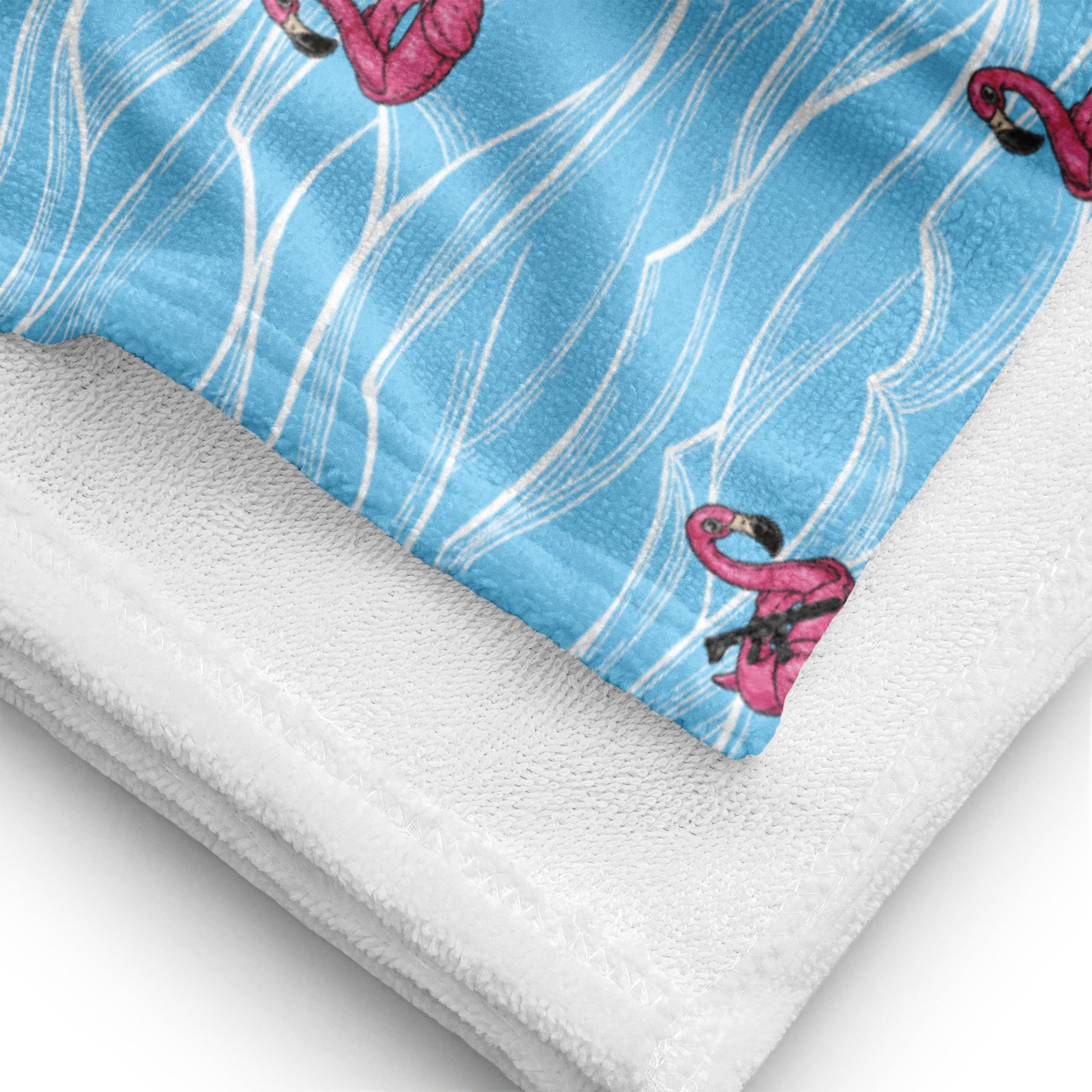 Flamingo Flotilla Towel