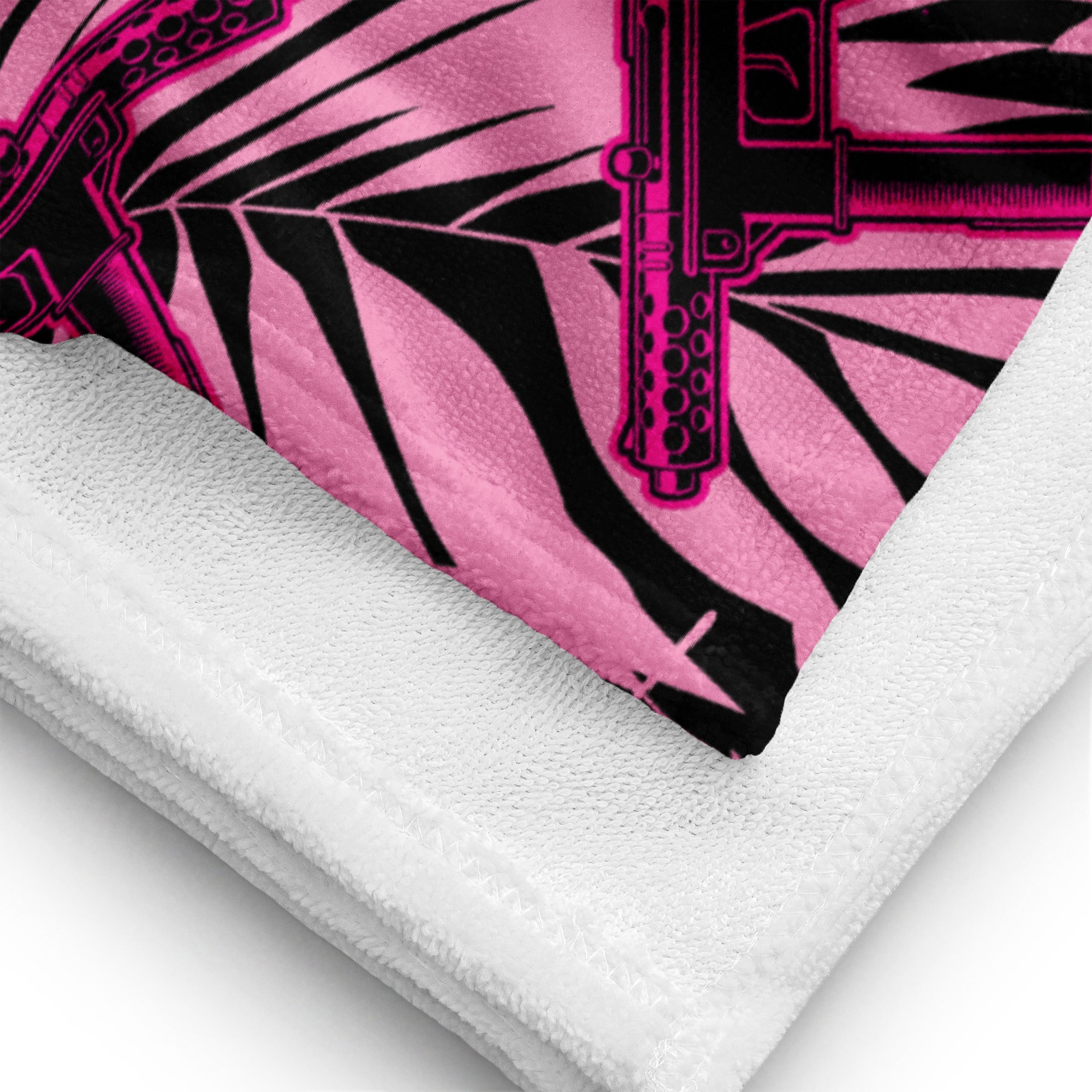 9 Lives Pink Towel