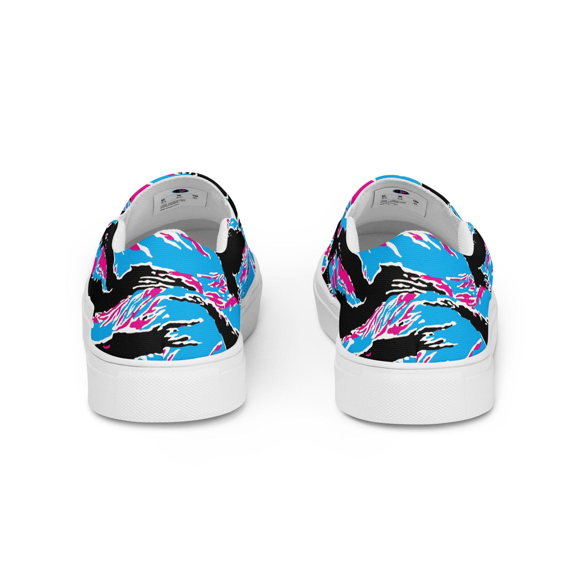 Miami Tiger Stripe Women’s Slip-On Canvas Shoes