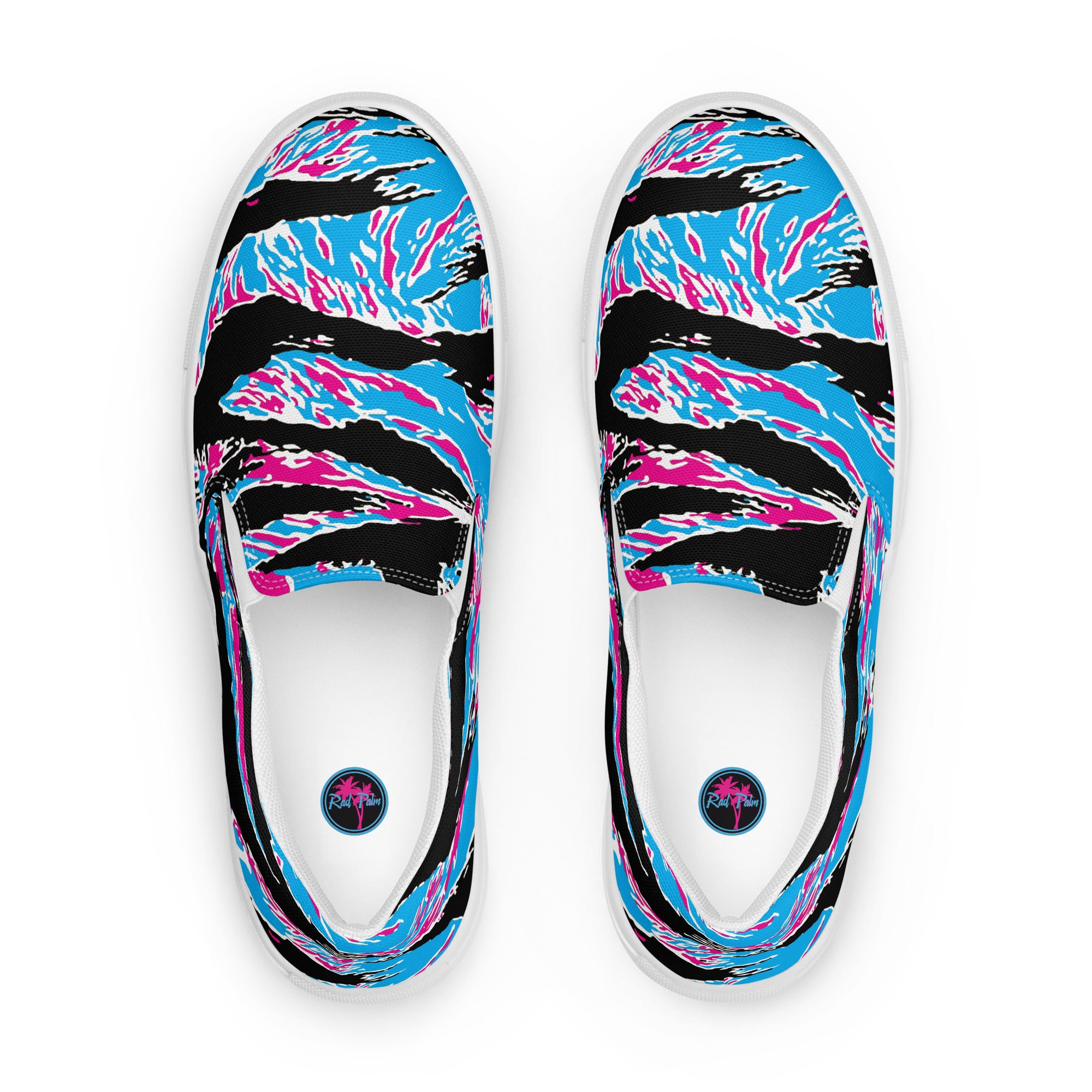 Miami Tiger Stripe Women’s Slip-On Canvas Shoes