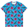 Load image into Gallery viewer, Rad Palm High Capacity Hibiscus Blue Unisex T-Shirt