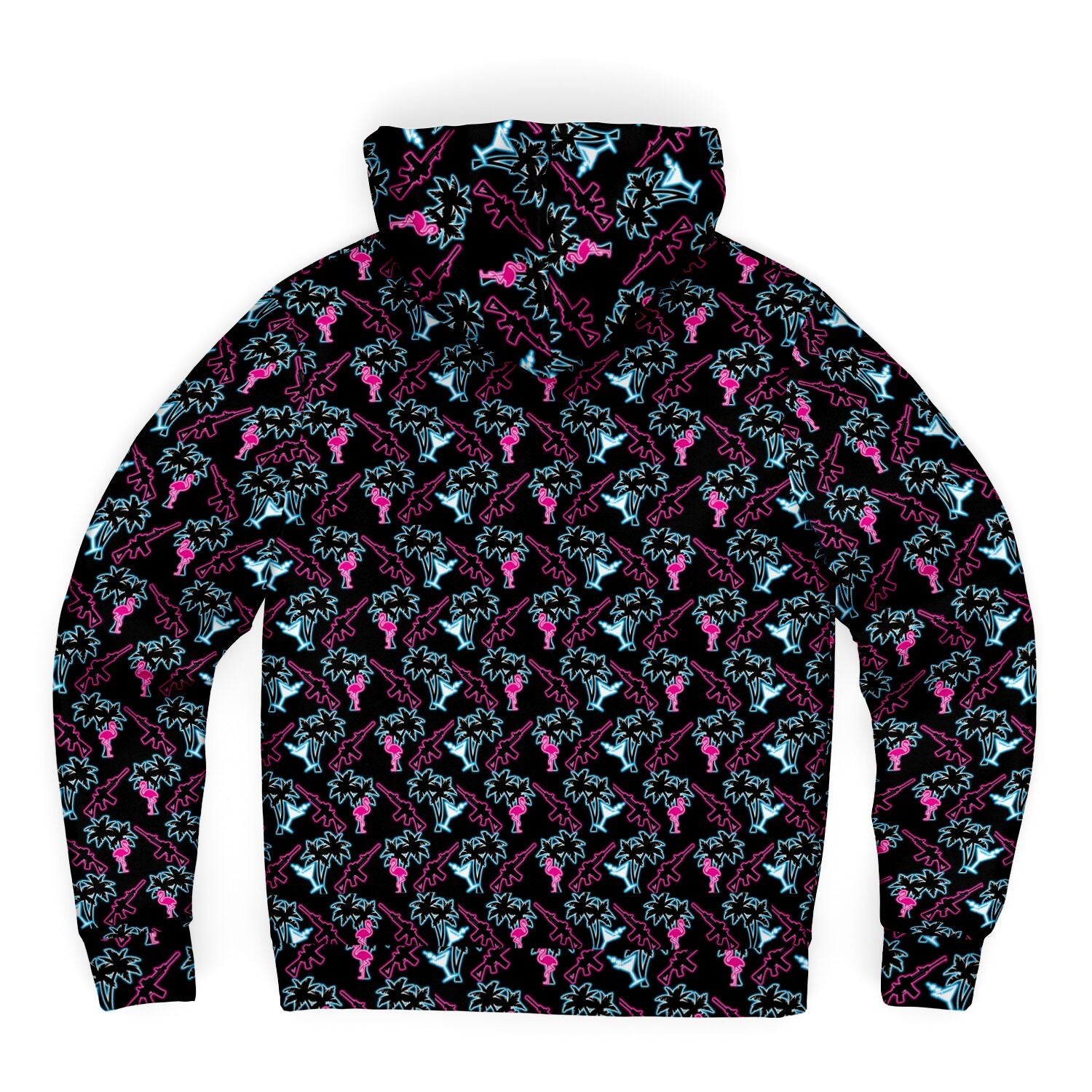 Rad Palm Neon Attack Fleece Lined Hoodie