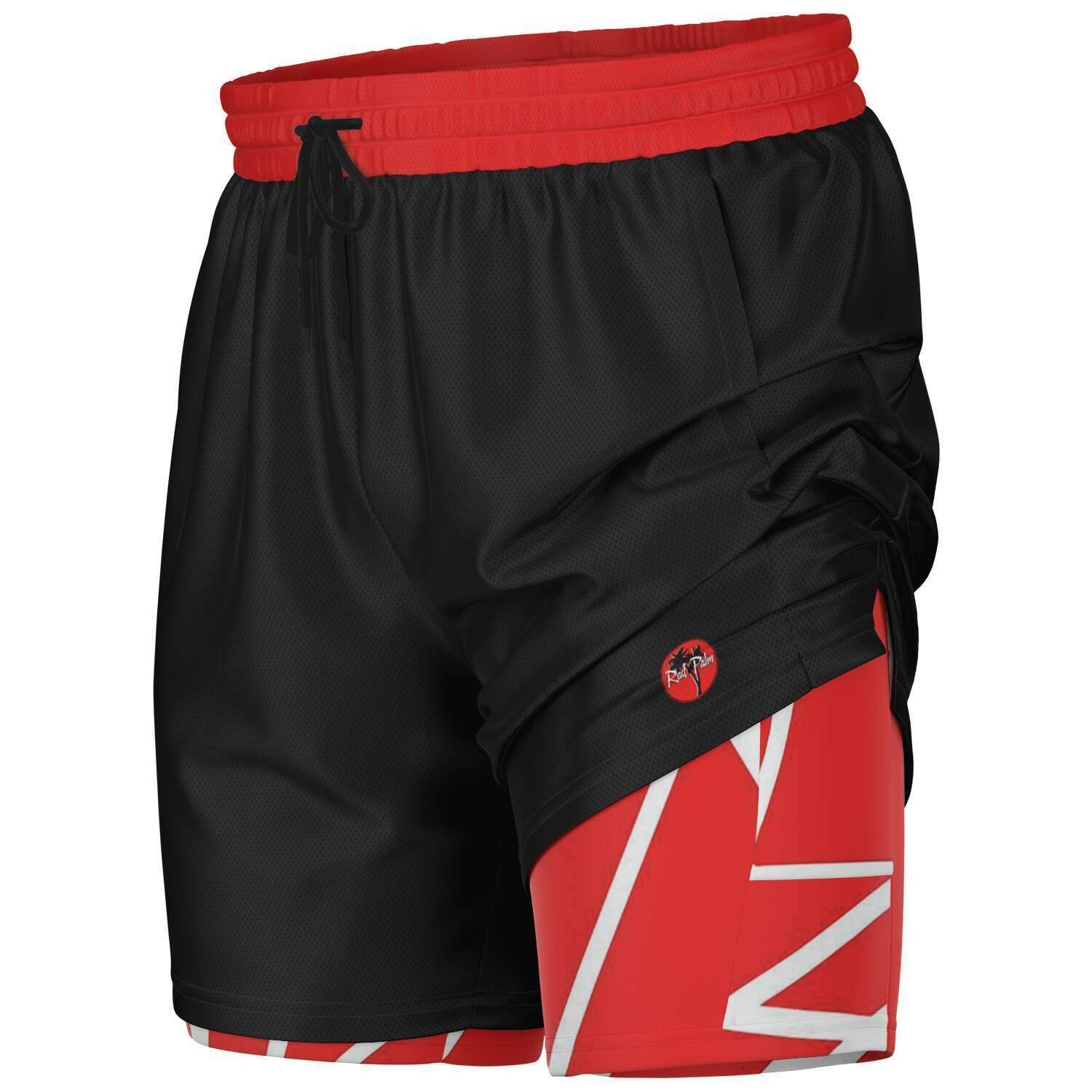 Pantalones cortos 2 en 1 para hombre Rad Palm 1984 