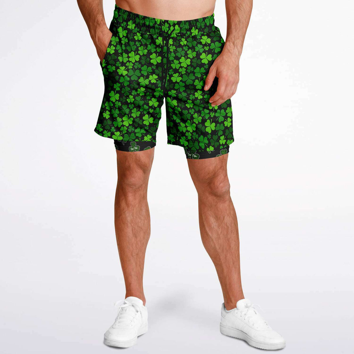 Pantalones cortos 2 en 1 para hombre con motivo del Día de San Patricio de Rad Palm 