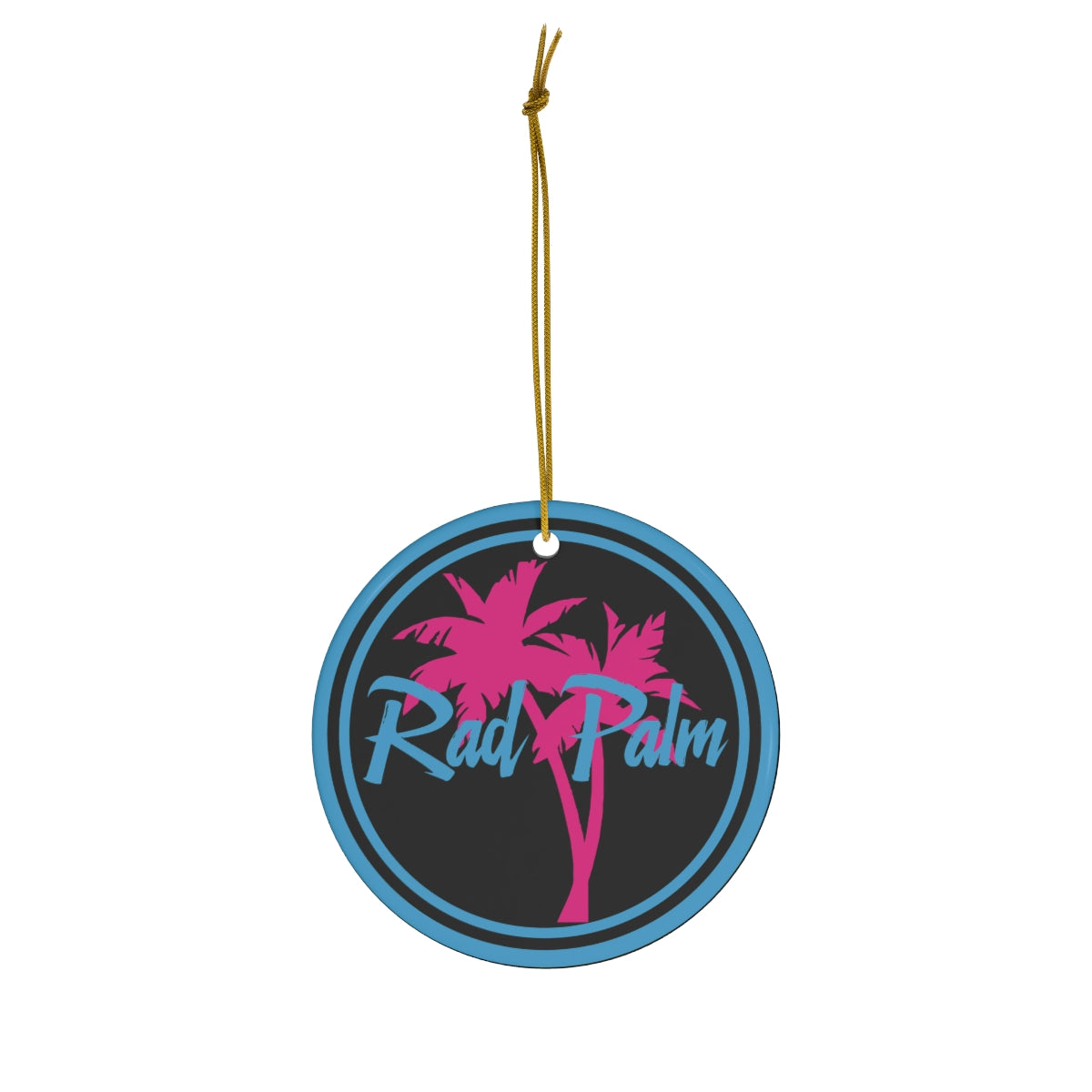 Rad Palm Logo Ceramic Ornament