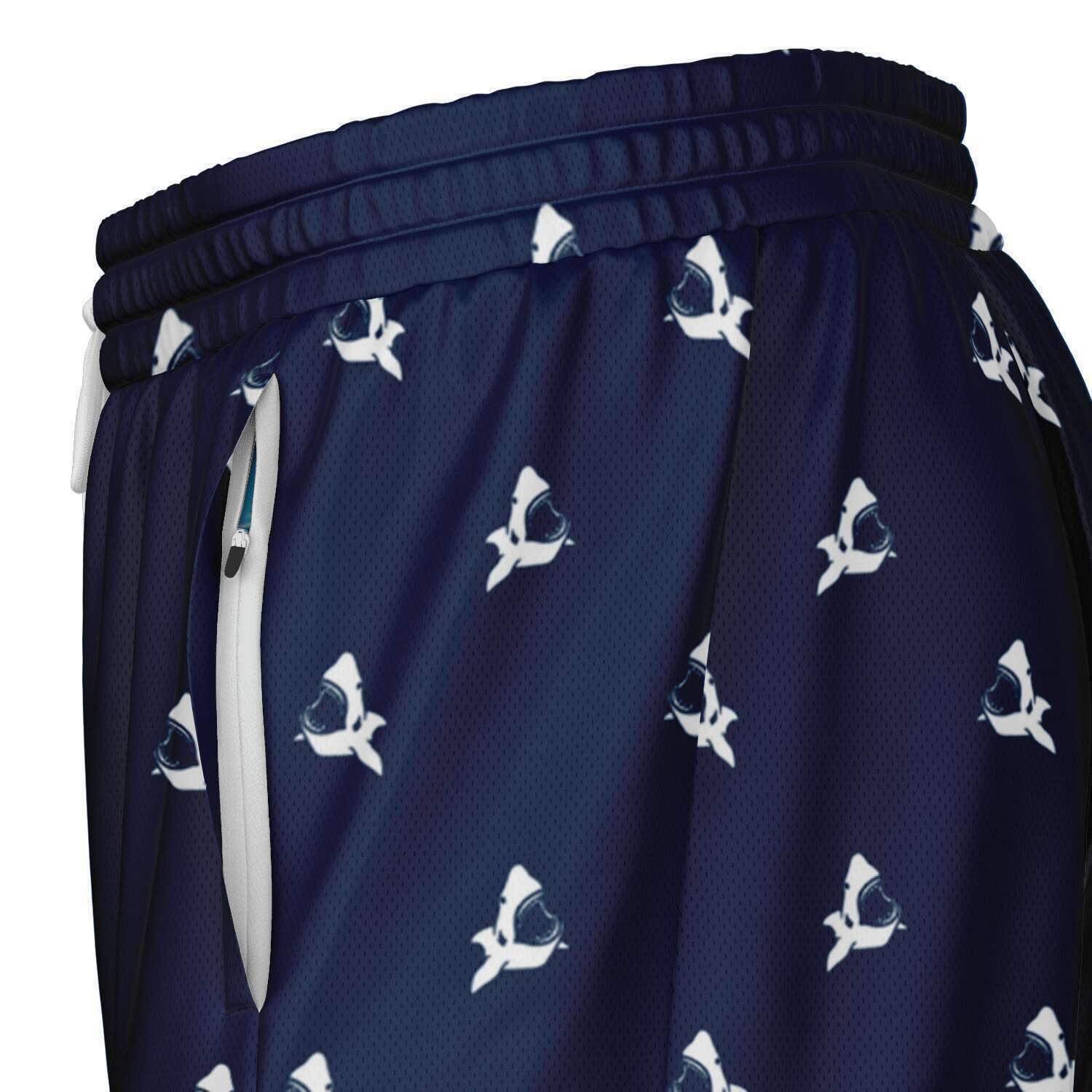 Pantalones cortos 2 en 1 para hombre en azul profundo Rad Palm 