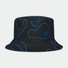 Load image into Gallery viewer, Rad Palm Black and Blue Topo Bucket Hat