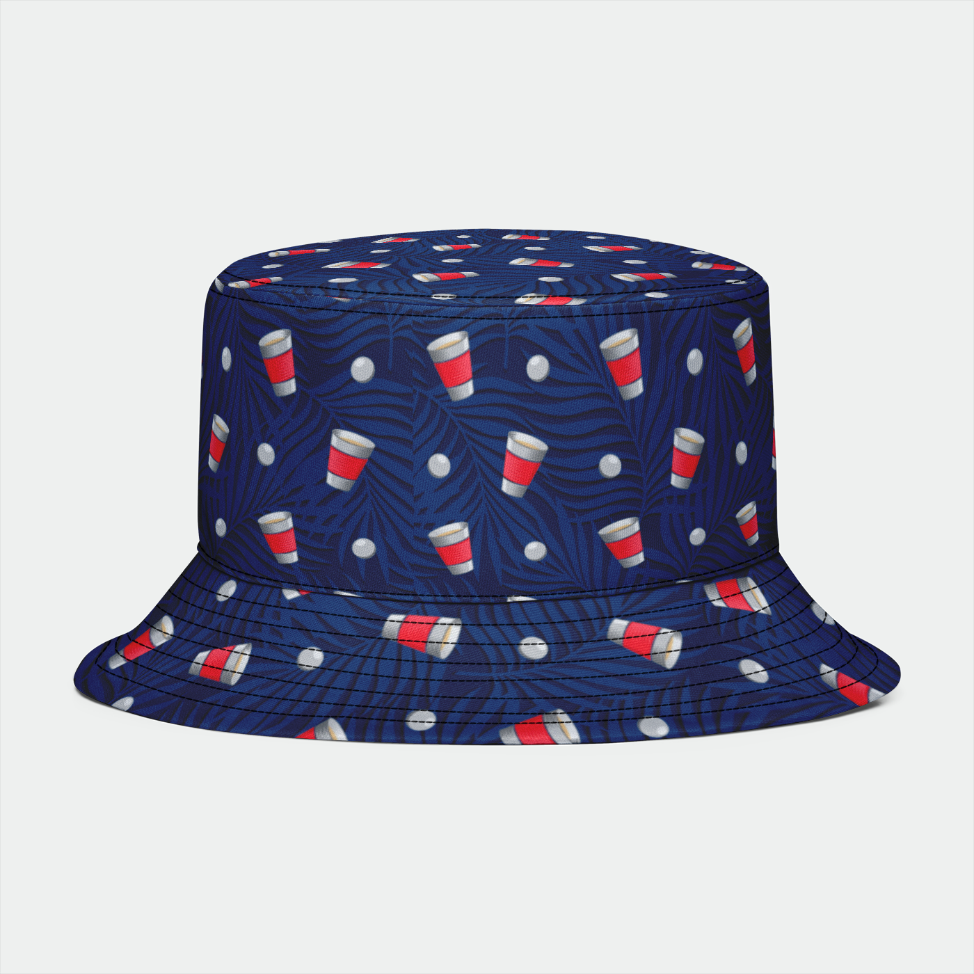 Rad Palm Beer Pong Bucket Hat