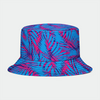 Rad Palm Blue Pink Purple Fronds Bucket Hat