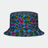 Pineapple Head Blue Bucket Hat
