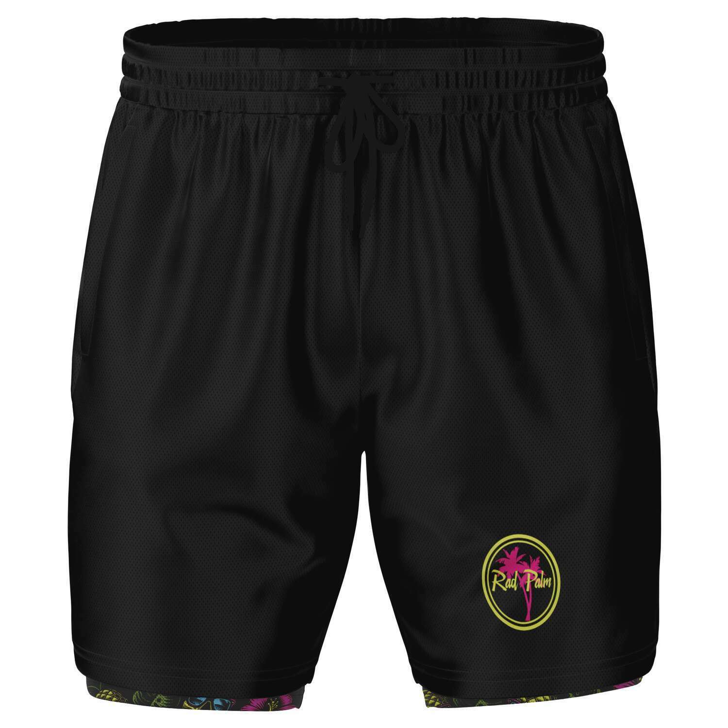 Pantalones cortos 2 en 1 Rad Palm con diseño de cabeza de piña 