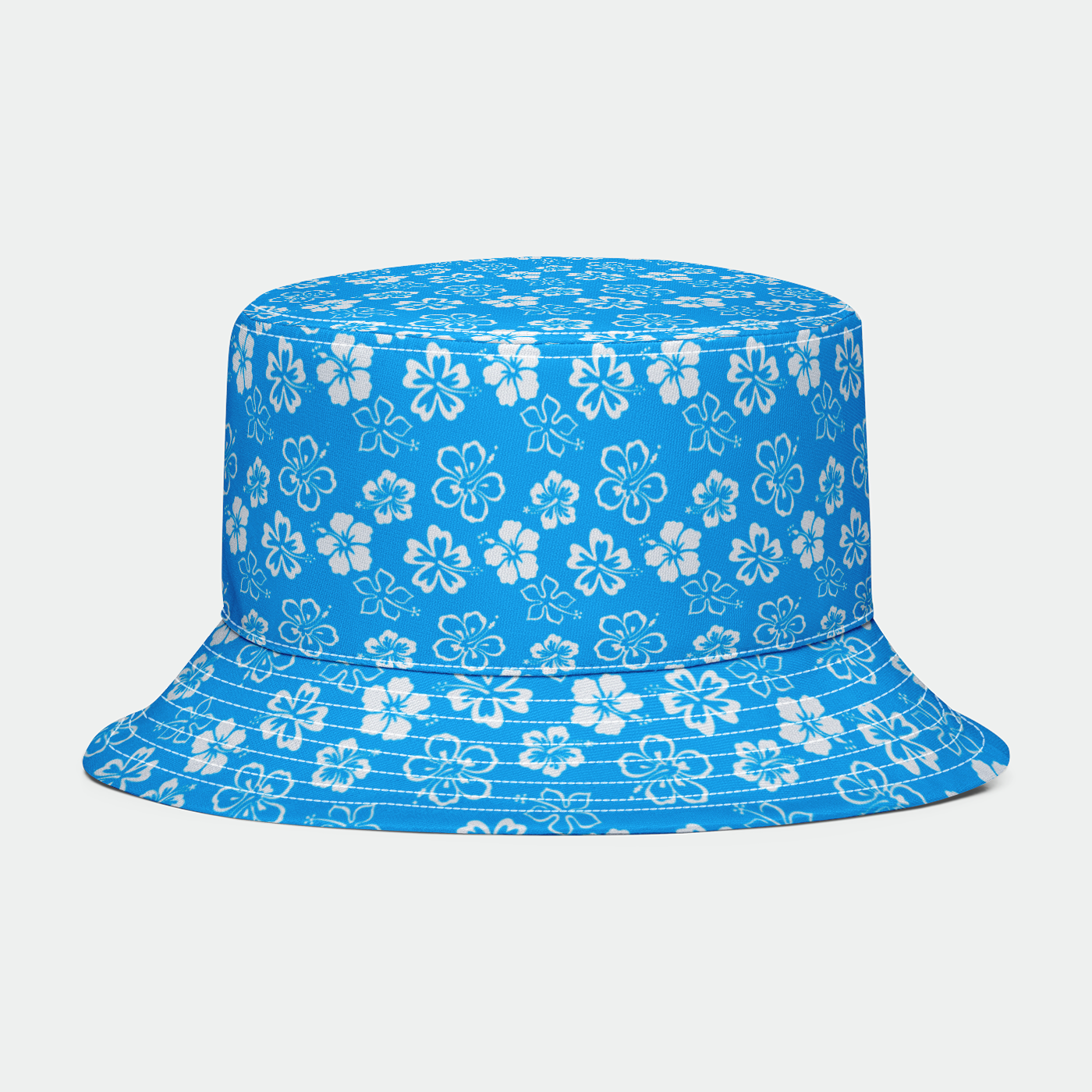 Rad Palm Blue Aloha Bucket Hat