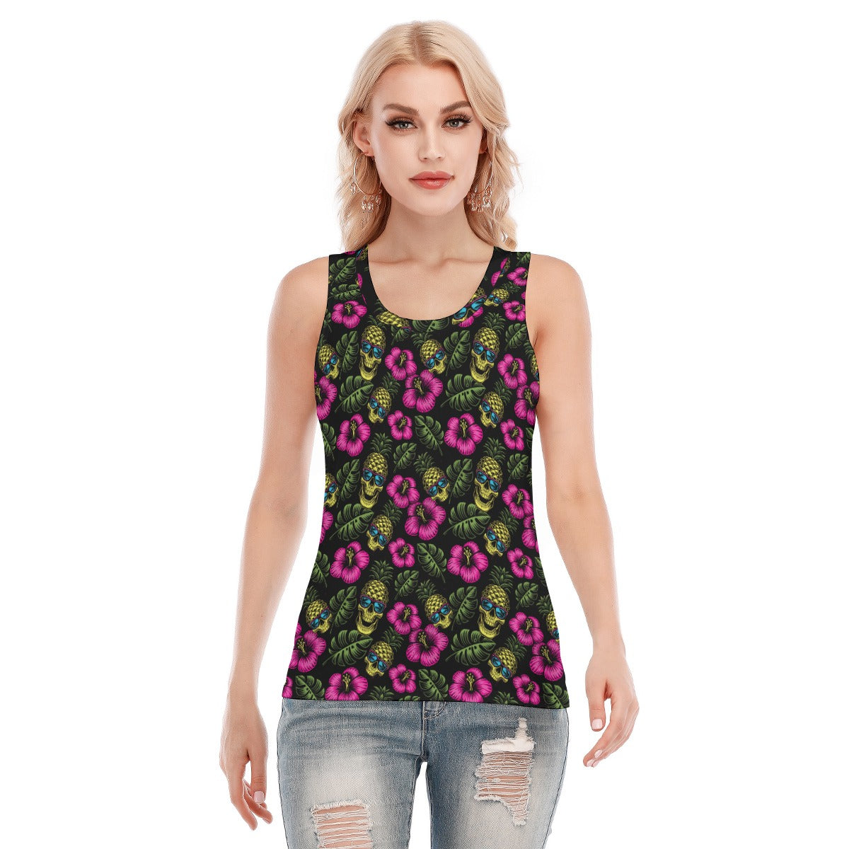 Pineapple Head Women's Skinny Sport Tank Top