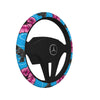 Load image into Gallery viewer, High Capacity Hibiscus Blue Steering Wheel Cover