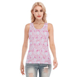 Party Like A Flock Star Pink Women's Skinny Sport Tank Top