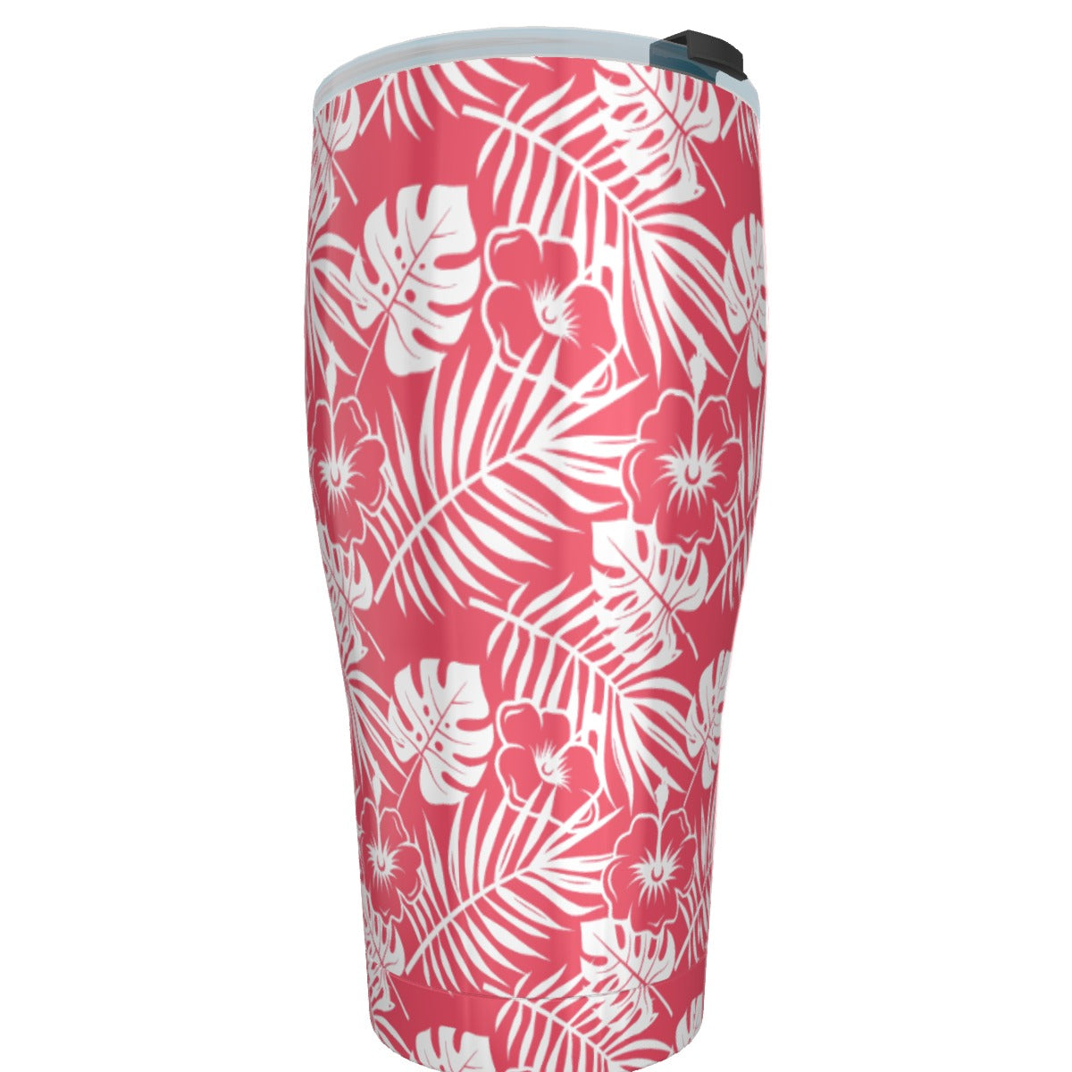 Vaso Rad Palm con diseño floral de coral de 30 oz