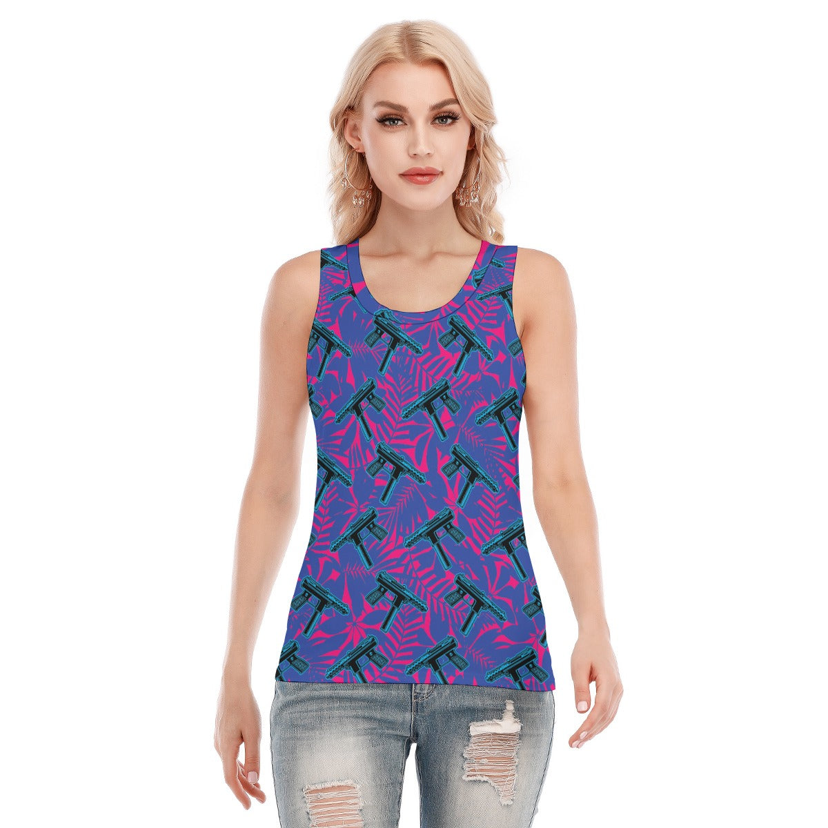 9 Lives Women's Skinny Sport Tank Top