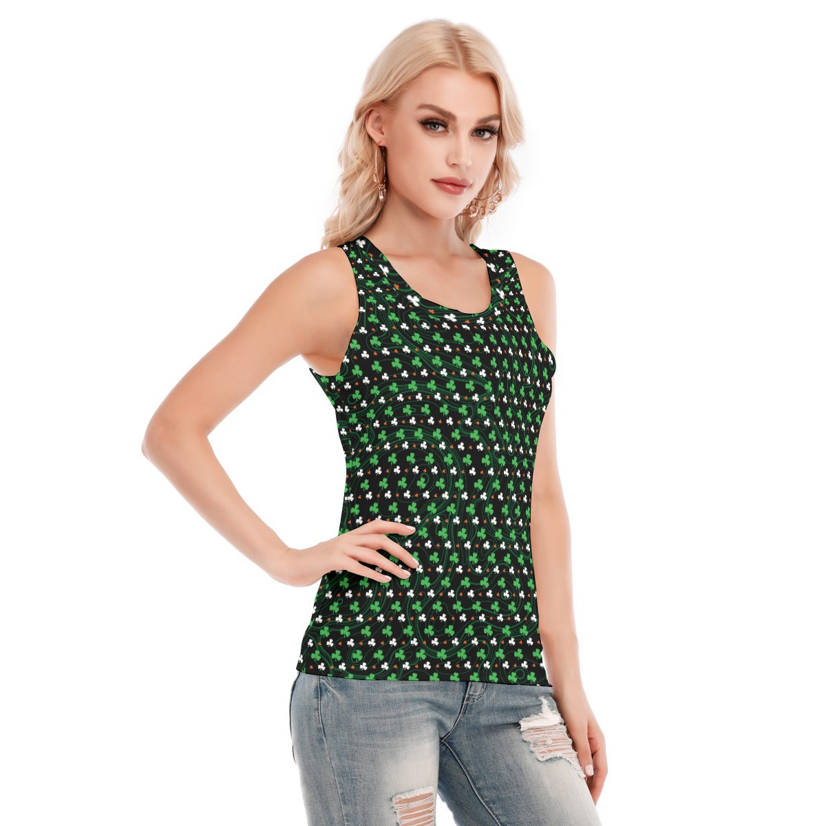 St. Patrick's Day 2024 Women's Skinny Sport Tank Top