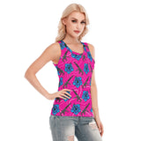 High Capacity Hibiscus Women's Skinny Sport Tank Top