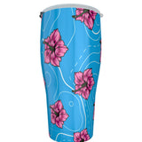 Rad Palm Hibiscus Blue 30oz Tumbler