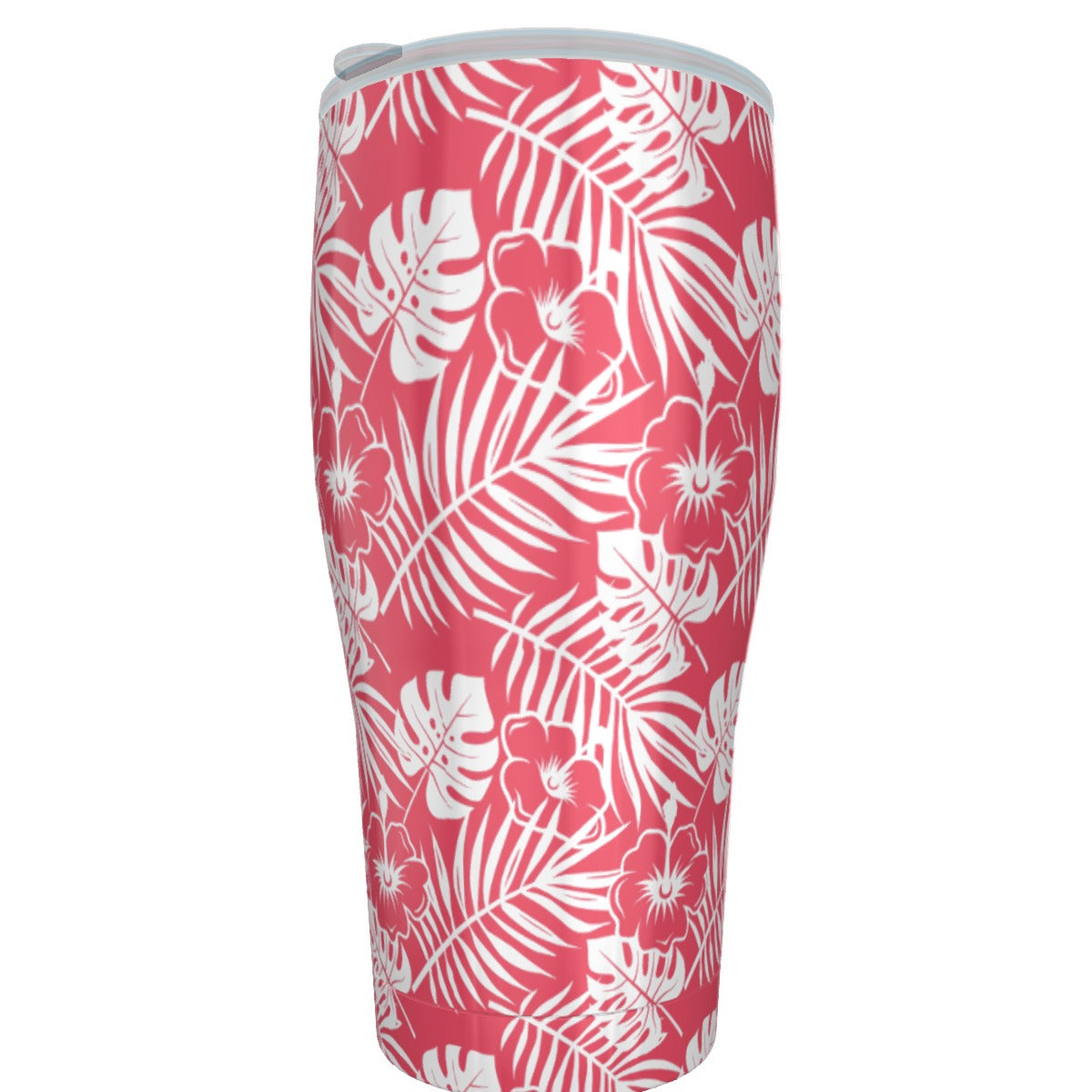 Vaso Rad Palm con diseño floral de coral de 30 oz