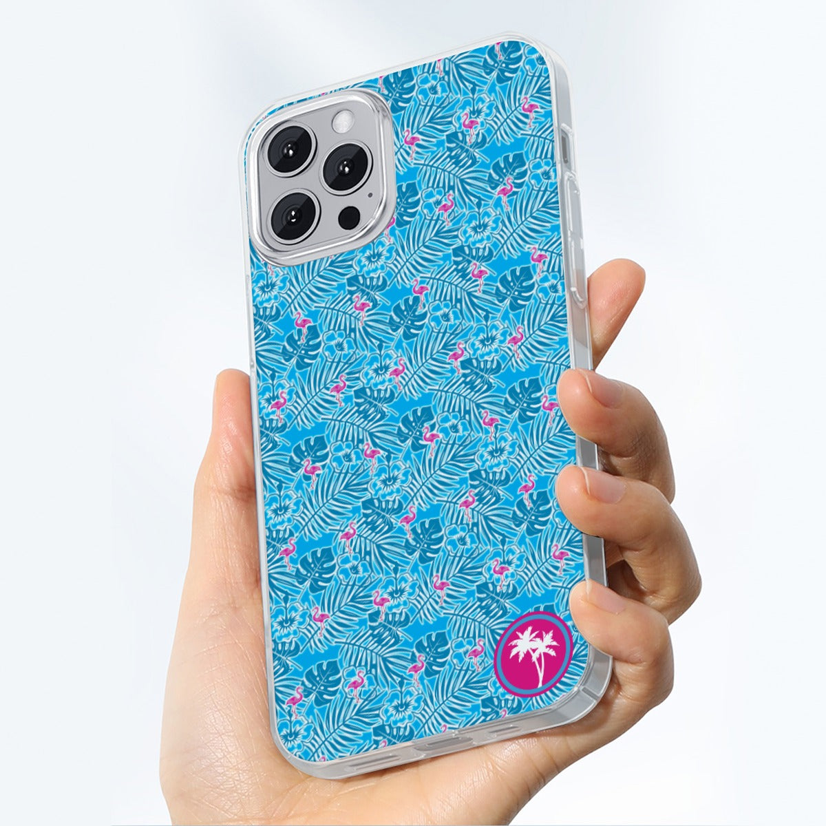 Rad Palm Party Like A Flock Star Blue iPhone13 Series Mobile Phone Case