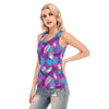Load image into Gallery viewer, Neon Jungle Pink 2 Women&#39;s Skinny Sport Tank Top