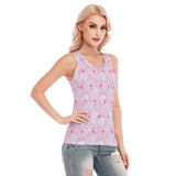 Party Like A Flock Star Pink Women's Skinny Sport Tank Top