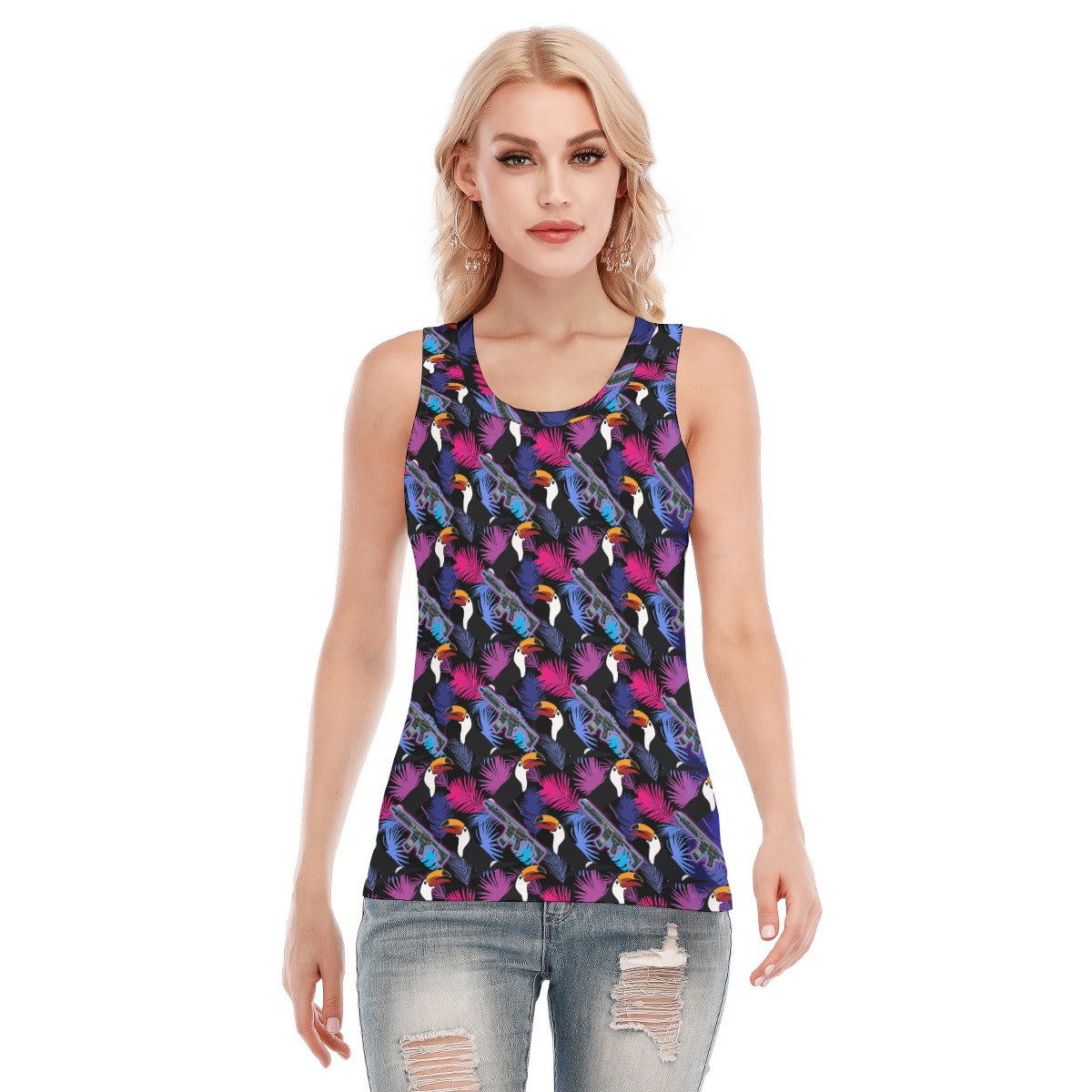 Toucan Attack Women's Skinny Sport Tank Top