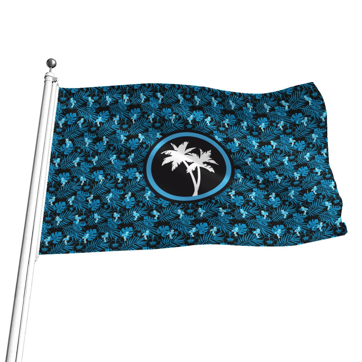 Bandera con icono de estrella de Rad Palm Party Like A Flock