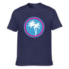 Load image into Gallery viewer, Rad Palm Blue ICON Men&#39;s Crew Neck T-shirt | Gildan 180GSM Cotton (DTG)
