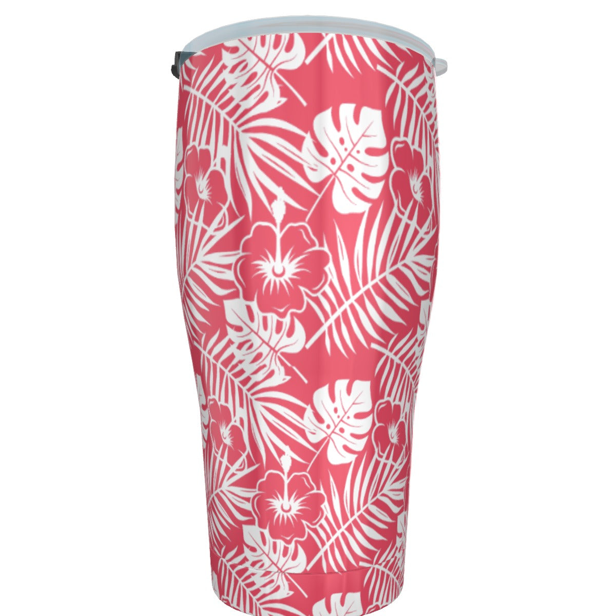 Vaso Rad Palm con diseño floral de coral de 30 oz