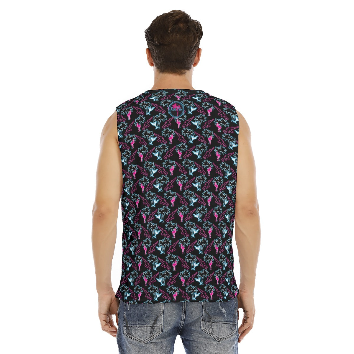 Rad Palm Neon Attack Men's O-neck Sleeveless Tank Top