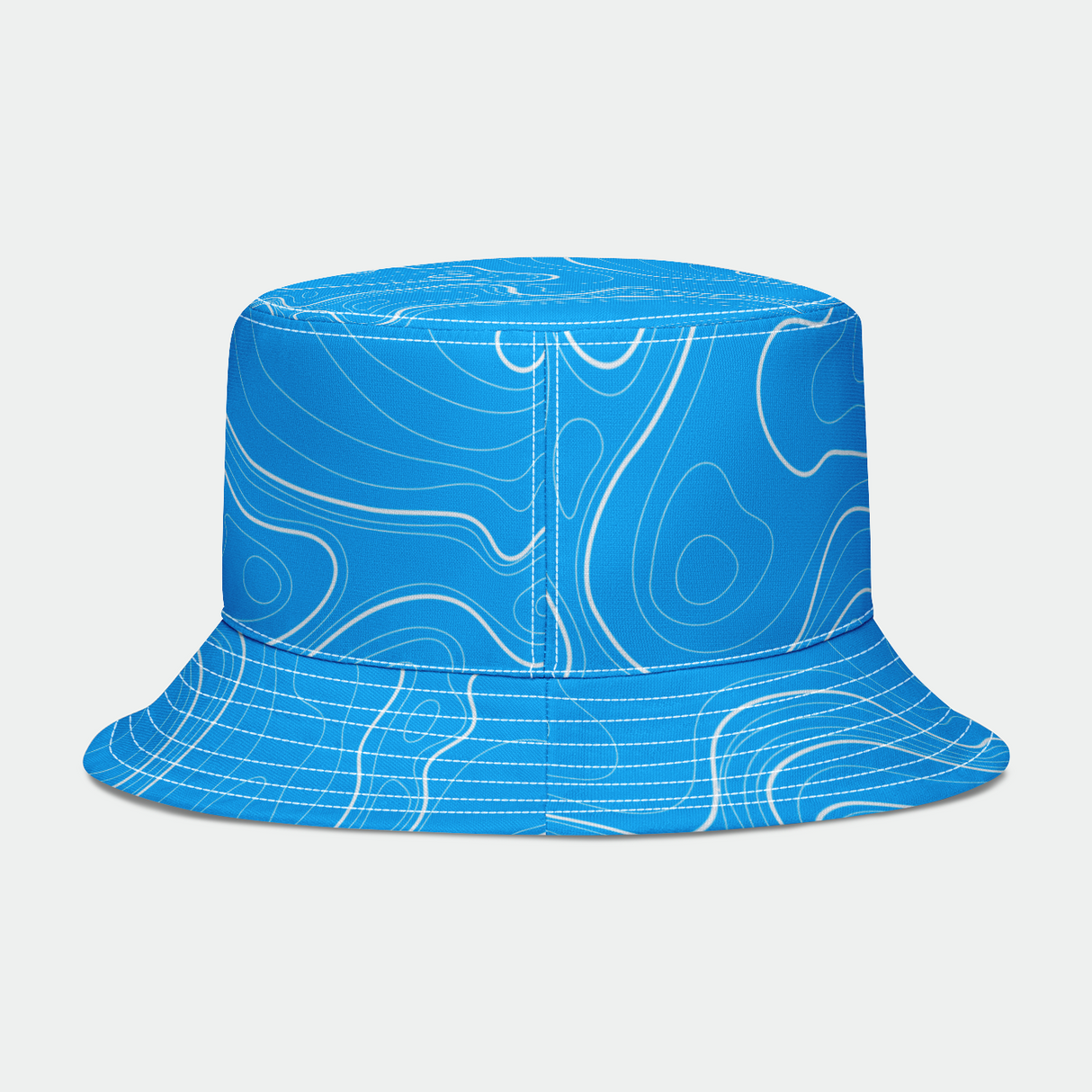 Sombrero de pescador con diseño topo azul y blanco de Rad Palm