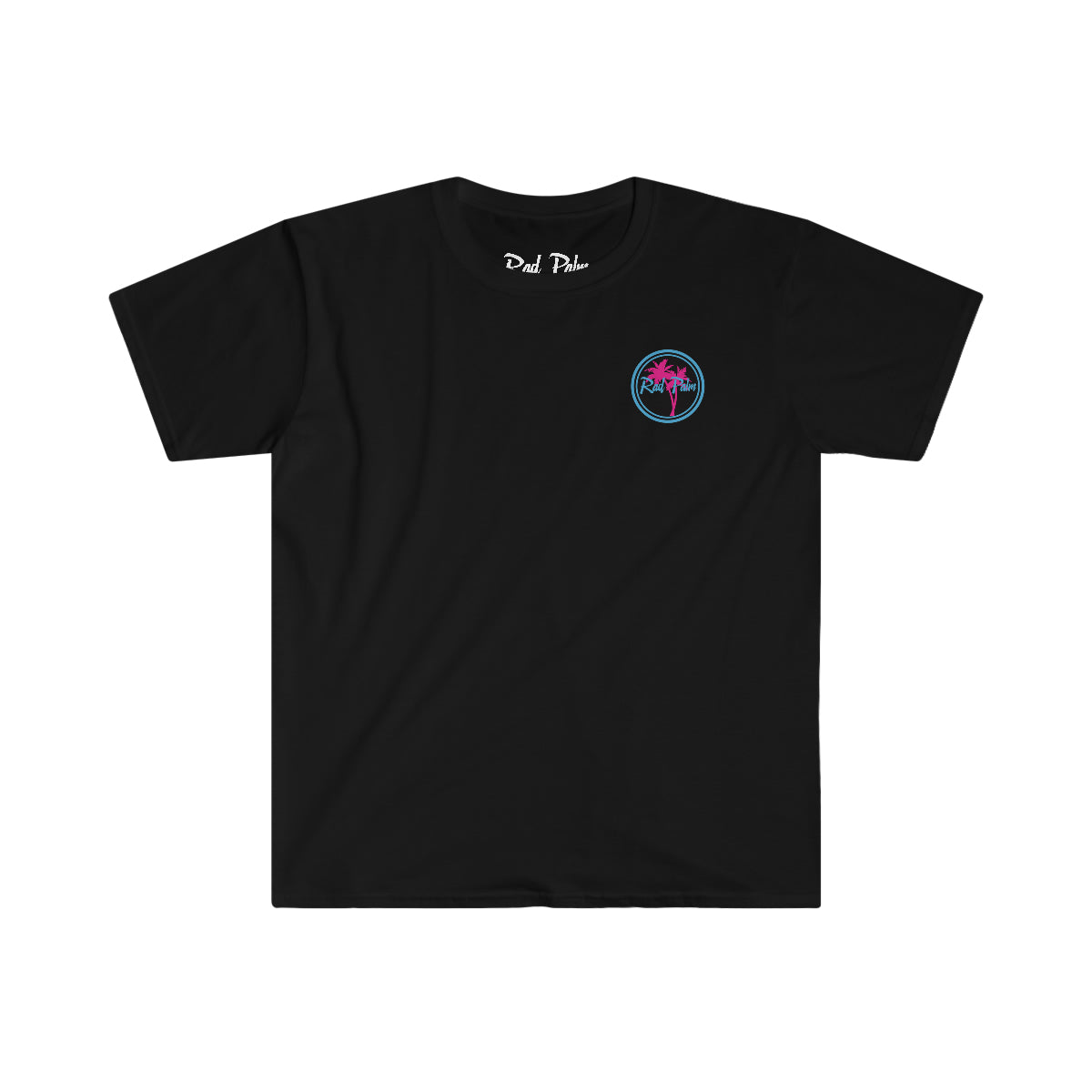 Rad Palm Blue Sea Turtle Unisex Softstyle T-Shirt