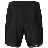 Rad Palm Neon Flamingo Men's 2-in-1 Shorts