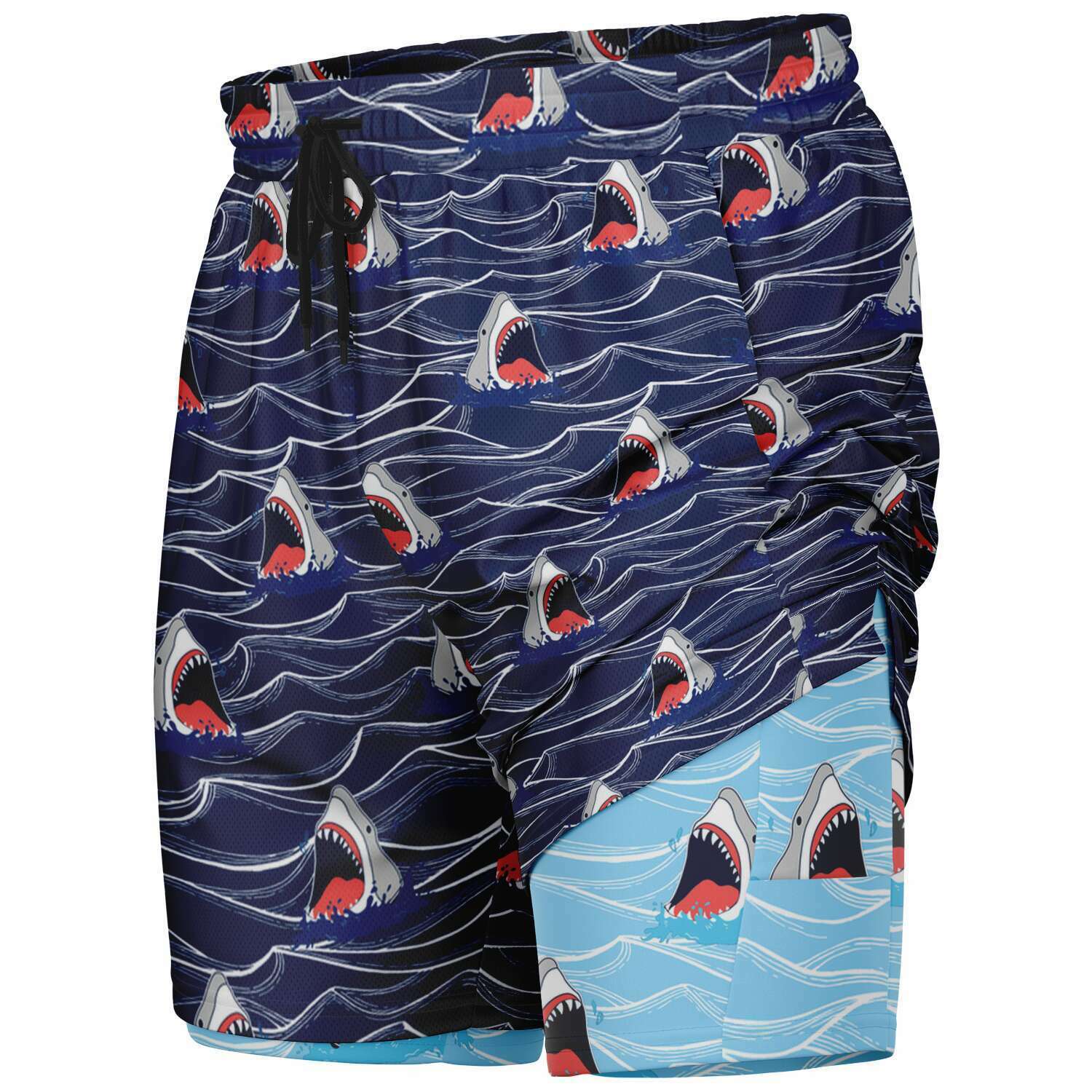 Pantalones cortos 2 en 1 Rad Palm Shark Bait para hombre 