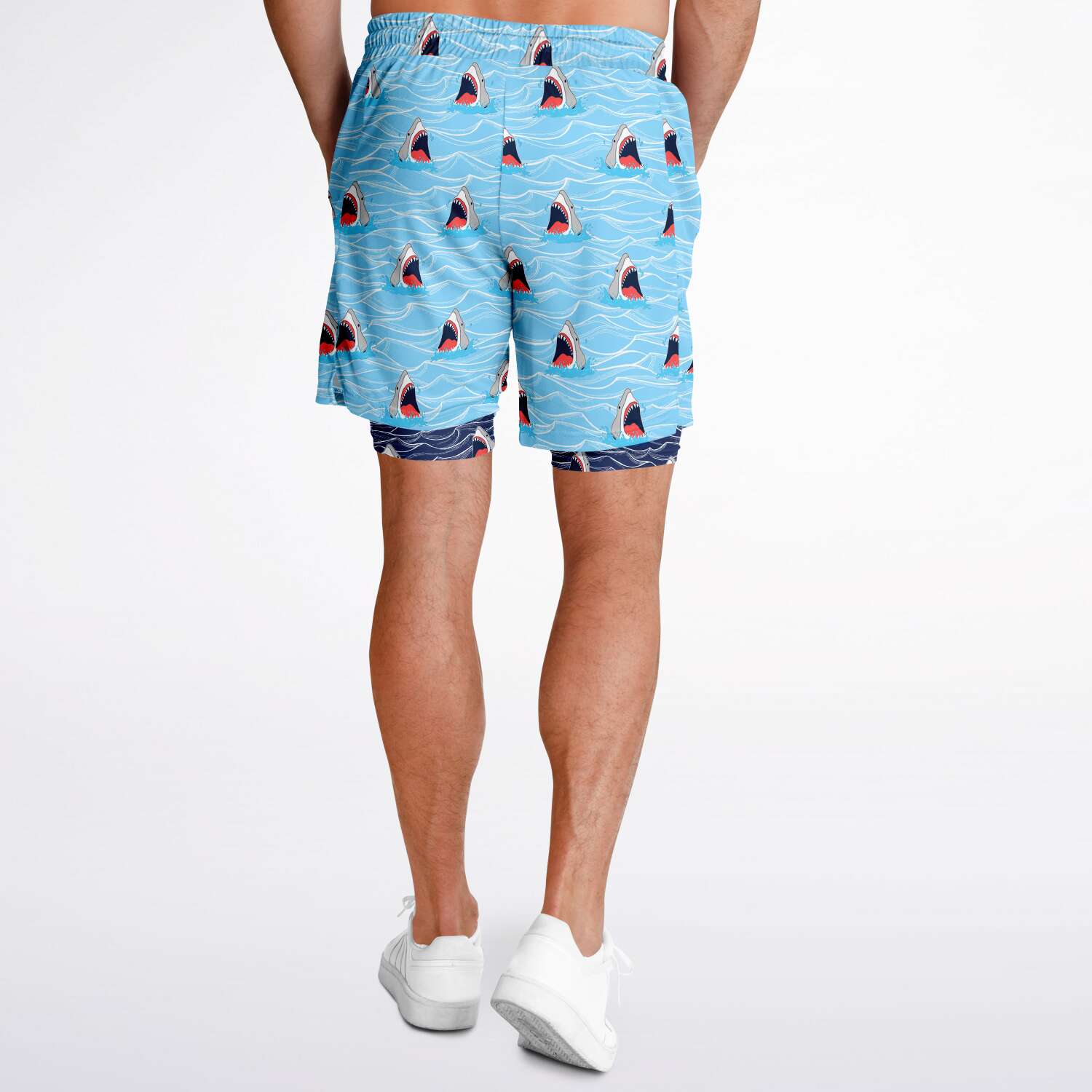 Pantalones cortos 2 en 1 Rad Palm Shark Bait para hombre 