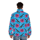 Chaqueta acolchada azul hibisco de alta capacidad para hombre de Rad Palm 