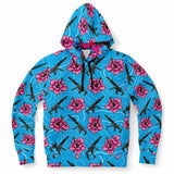 Sudadera con capucha azul hibisco de alta capacidad Rad Palm 