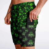 Pantalones cortos 2 en 1 para hombre con motivo del Día de San Patricio de Rad Palm 