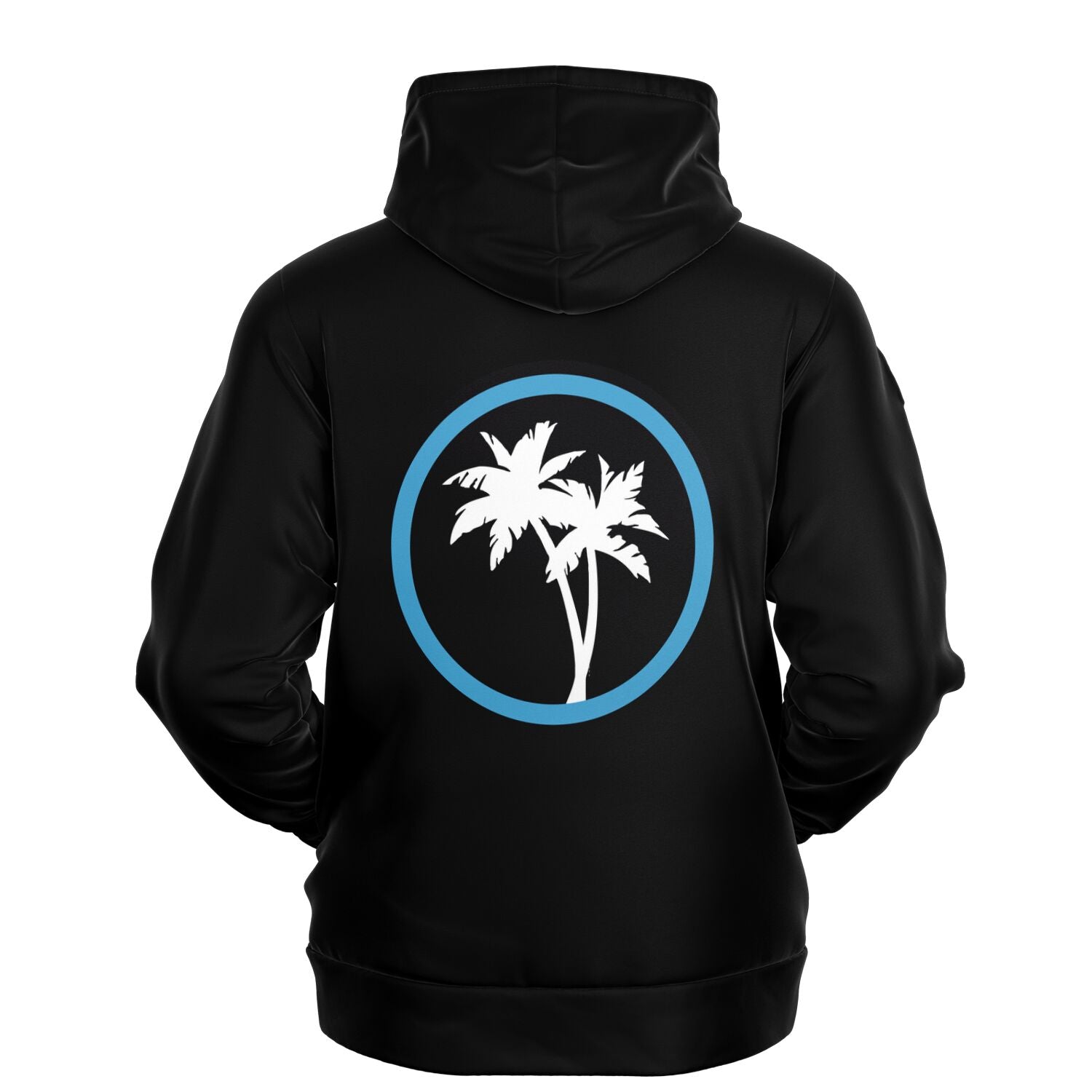 Rad Palm Icon Blue Topographic Pullover Hoodie